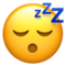 Sleeping Face emoji on Apple